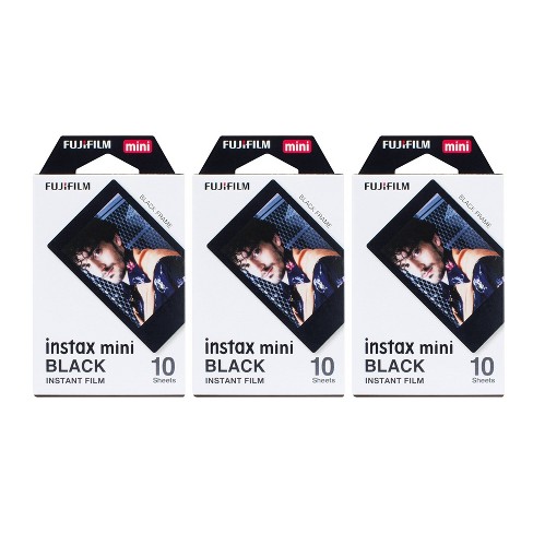 romantisch vloeistof Leesbaarheid Fujifilm Instax Mini Black Framed Film (3-pack) : Target