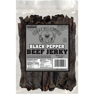 Buffalo Bills 12.5oz Premium Black Pepper Beef Jerky Strips (25 jerky strips per bag) - 1 of 4