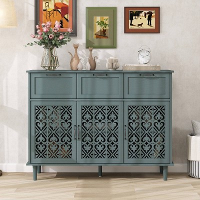Vatros 3 Door 3 Drawer Storange Cabinet American Sideboard Cabinet