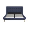 Queen Size Upholstered Platform Bed with Headboard for Bedroom - 3 of 4