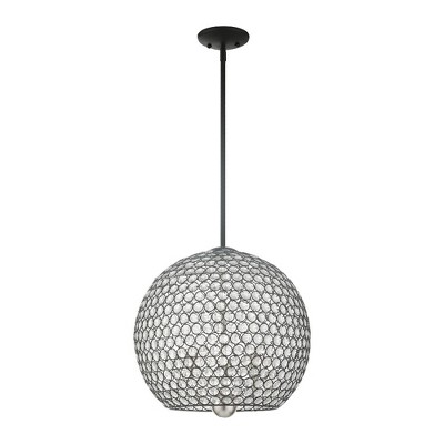 Livex Lighting Cassandra 3 - Light Pendant in  Black