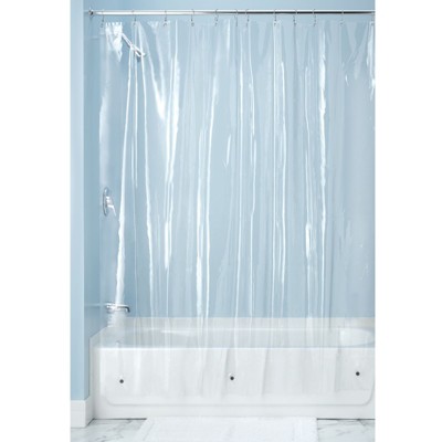 mDesign Waterproof Vinyl Shower Curtain Liner, 10 Guage - 2 Pack
