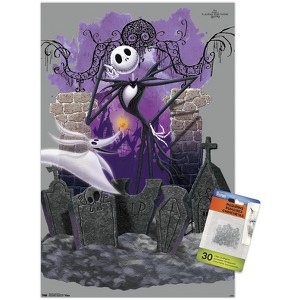 Trends International Disney The NIghtmare Before Christmas - Jack and Zero Unframed Wall Poster Prints - 1 of 4