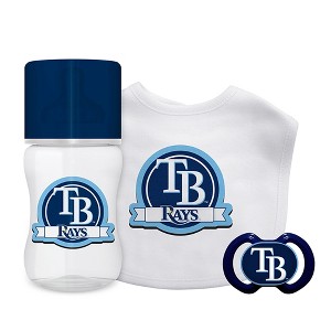 Baby Fanatic Officially Licensed 3 Piece Unisex Gift Set - MLB Tampa Bay Rays - 1 of 3