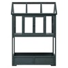 YOOCOZZ Wood Patio Portable Cold Frame with Openable Roof and Storage Box, having Movable Wheels - 2 of 4