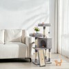 45.3-Inch Cat Tree Cat Tower for Indoor Cats with Scratching Post, Ramp, Perch, Spacious Cat Cave - 2 of 4
