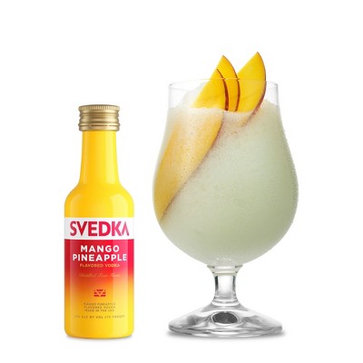 SVEDKA Mango Pineapple Flavored Vodka - 50ml Plastic Bottle