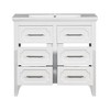 VYNXARIA 36'' Bathroom Vanity with Resin Sink - Solid Wood Frame, Four Drawers, Elegant Design - 2 of 4