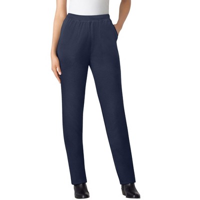 Woman Within Plus Size Straight Leg Ponte Knit Pant