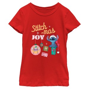 Girls Lilo & Stitch Present Medley Angel and Stitch T Shirt - 1 of 4