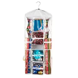 Elf Stor Double Sided Deluxe Hanging Gift Wrap and Bag Organizer Combo