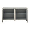 Treasure Trove Accents 4 Door Credenza Marion: Boxwood Ash Veneer, Geometric Pattern, No Assembly Required - 4 of 4