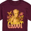 Men's - Marvel - Guardians of the Galaxy Groot Florals Short Sleeve Graphic T-Shirt - 2 of 4