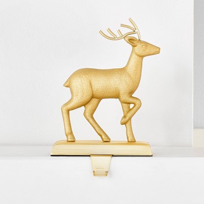 Metal Deer Stocking Holder with Tapered Hook Gold - Wondershop™