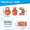 Unique Bargains Plastic Adjustable Draw String Clip Ends Spring-Loaded Buckle Round Cord Locks 30 Pcs - 2 of 3
