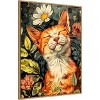 Amanti Art Kitty Daisy by Justyna Jaszke Framed Canvas Wall Art - 2 of 4