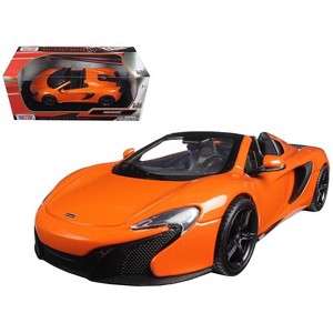 McLaren 650S Spider Orange 1/24 Diecast Model Car by Motormax - 1 of 3