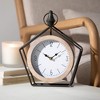 Sullivans 11.5" Metal Pentagon Desk Clock - 3 of 4