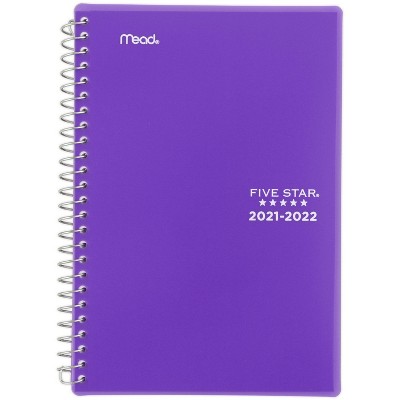 2021-22 Academic Planner Basic Small Purple - Five Star