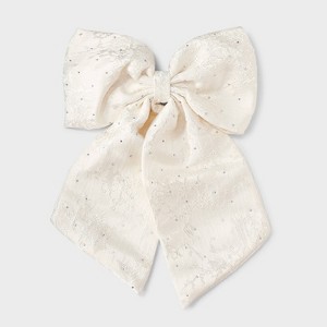Brocade Fabric Hair Bow - A New Day™ - 1 of 3