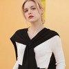 Anna-Kaci Women's Lightweight Knit Scarf Wrap with Stretch Fabric Tie Front Versatile Shawl Layering Accessory - 4 of 4