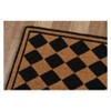 1'6"X2'6" Geometric Woven Coir Doormat Black/Natural - Erin Gates By Momeni: Modern Front Porch Doormat, Indoor/Outdoor Use - 2 of 3