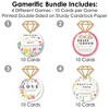 Big Dot of Happiness Wildflowers Bride - 4 Boho Floral Bridal Shower Games - 10 Cards Each - Gamerific Bundle - 3 of 4
