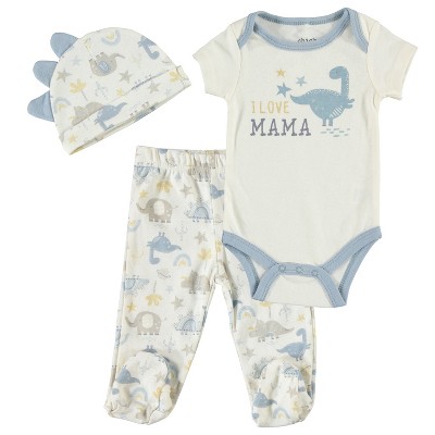 Chick Pea Baby Boy Newborn Essentials Baby bodysuit Set