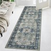 Area Rugs Vintage Floral Distressed Rug ,Non-Slip Low Pile Distressed Indoor Carpet Soft Rug - 3 of 4