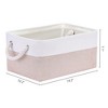 Unique Bargains Fabric Collapsible Sturdy Spacious Storage Bins 3 Pcs - 4 of 4