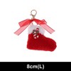 Unique Bargains Christmas Keychain with Double Ring and Lobster Clasp Plush Mesh Metal 1 Pc - 2 of 4