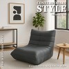 Modern Accent Chair – Comfy Upholstered Armchair with High-Density Cushion & Plush Foam – Chair for Living Room or Bedroom - Leathaire Gray - 3 of 4