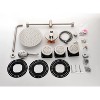 PAGED Full Body Shower System Rain Shower Head with Slide Bar, Bodysprays and Shower Arm for Bathroom, Restroom, Silver+Gray - 4 of 4