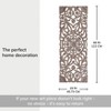 MH London Avril Wooden Hand Curved Floral Art Wall Decor Medallion in Brown Wash - 4 of 4