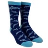 Crazy Dog T-Shirts Men's Daddy Shark Socks Cute Funny Family Cool Best Dad Vacation Footwear - 2 of 4