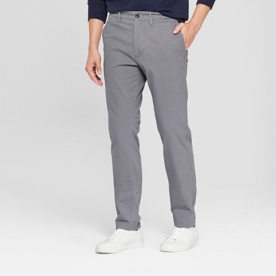 mens slim grey chinos