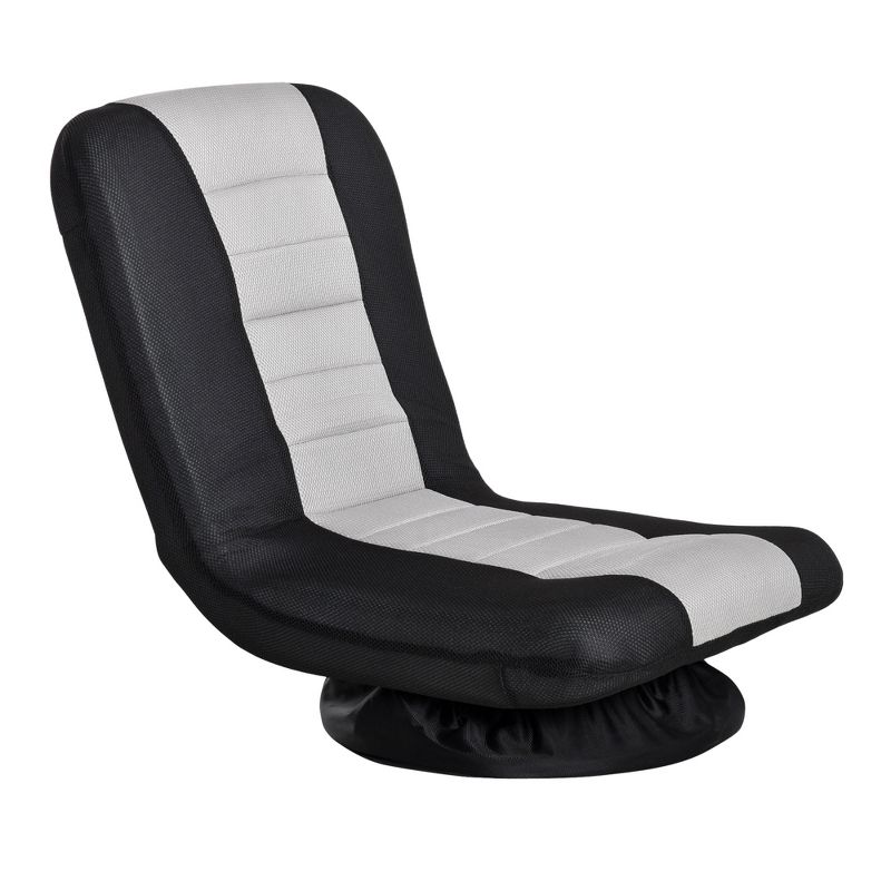HOMCOM 360 Degree Swivel Video Gaming Chair, Folding Floor Sofa 5-Position Adjustable Lazy Chair, 4 of 9