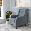 CENGHU Modern Fabric Recliner Chair for Adult, Single Reclining Armchair With Adjustable Back and Padded Cushion for Living Room, Bedroom - 2 of 4