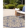 Unique Loom Outdoor Botanical Gate Border Woven Area Rug - 4 of 4