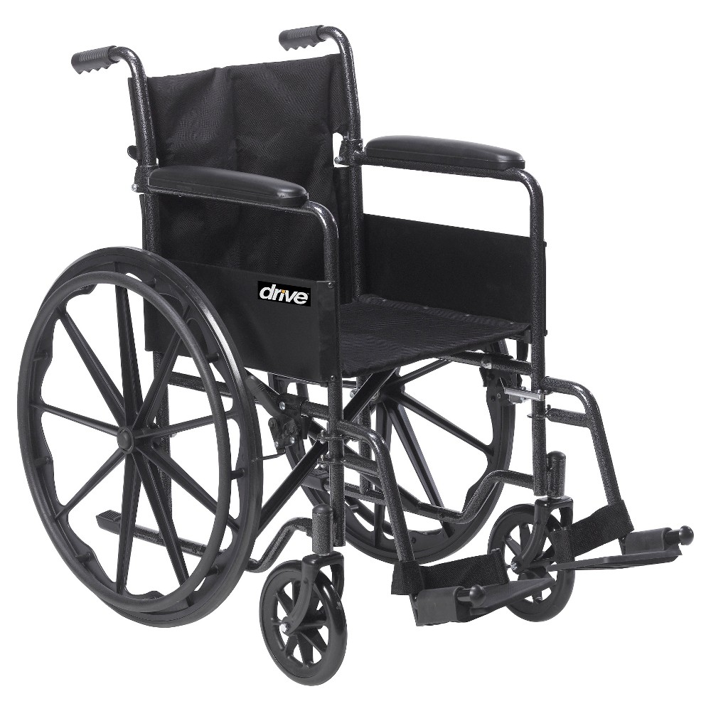 Transport/WheelchairWheelchairs K1 Product Description: SlvrSprt-1,18"SlvrVeinFxdArm,SwgFt,1/cs