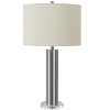 Monarch Specialties Lighting 28inchH Table Lamp Nickel Metal Ivory / Cream Shade Contemporary - 2 of 4