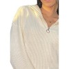 Women's Collared Half Zip Up Sweater - Vine & Love - 2 of 2