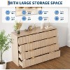8 Drawer Fluted Dresser for Bedroom,55" Wide Modern Chest of Drawers with Metal Handle - 4 of 4