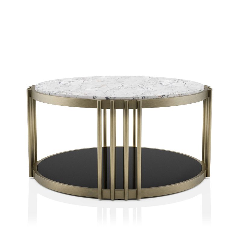 Solstice Glam Coffee Table Antique Brass - HOMES: Inside + Out, 3 of 8
