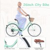 Whisen 22" Girls Bicycle, City & Outdoor Bike with 7-Speed Gear, Basket , Steel Frame, Double Brakes - 2 of 4