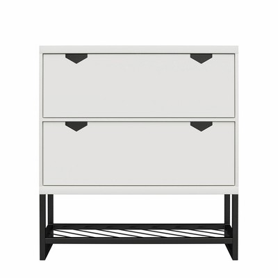 Brielle Entryway Shoe Storage White - Cosmoliving By Cosmopolitan