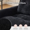 PAGED Swivel Accent Chair, Thick Padded Barrel Chair with Metal Base, Comfortable Single Sofa Chair for Living Room, Study - 4 of 4