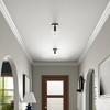Hudson and Canal 7" Wide Semi Flush Mount with Glass Shade - 3 of 4