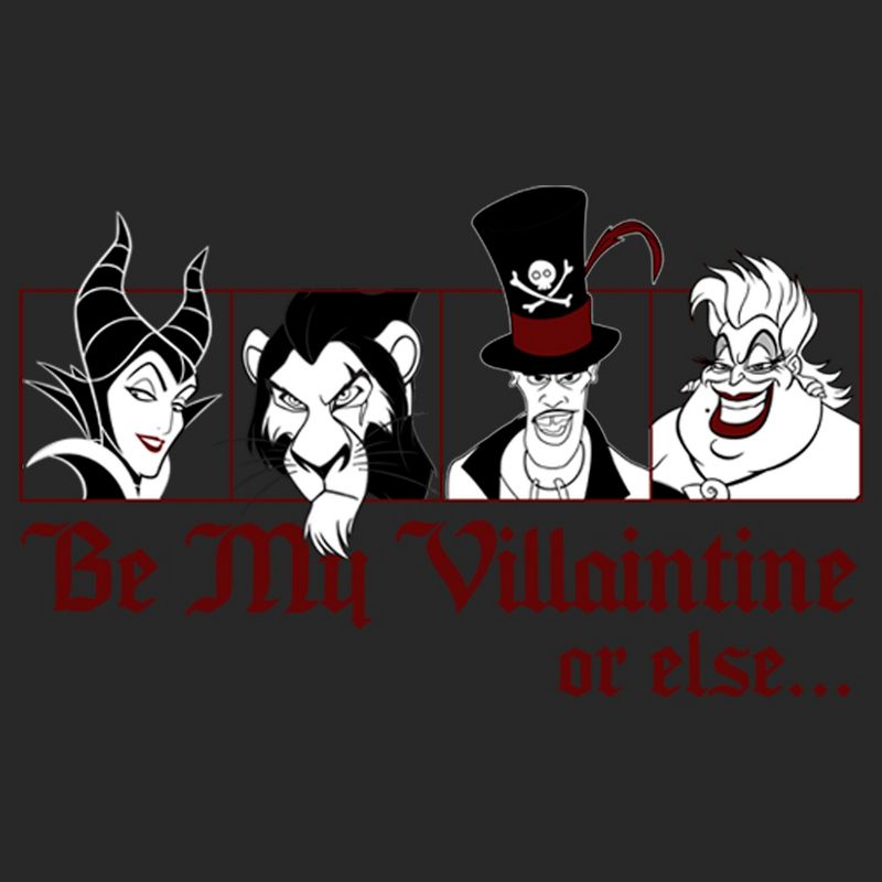 Women's Disney Valentine's Day Be My Villaintine Or Else... T-Shirt, 2 of 5