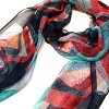 Wrapables Lightweight Sheer Silky Feeling Georgette Scarf, Navy Eco-Trendy - 4 of 4